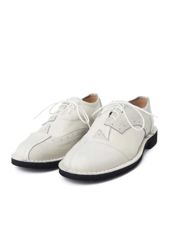 RAW-EDGE LEATHER DERBY SHOES made by Yohji Yamamoto