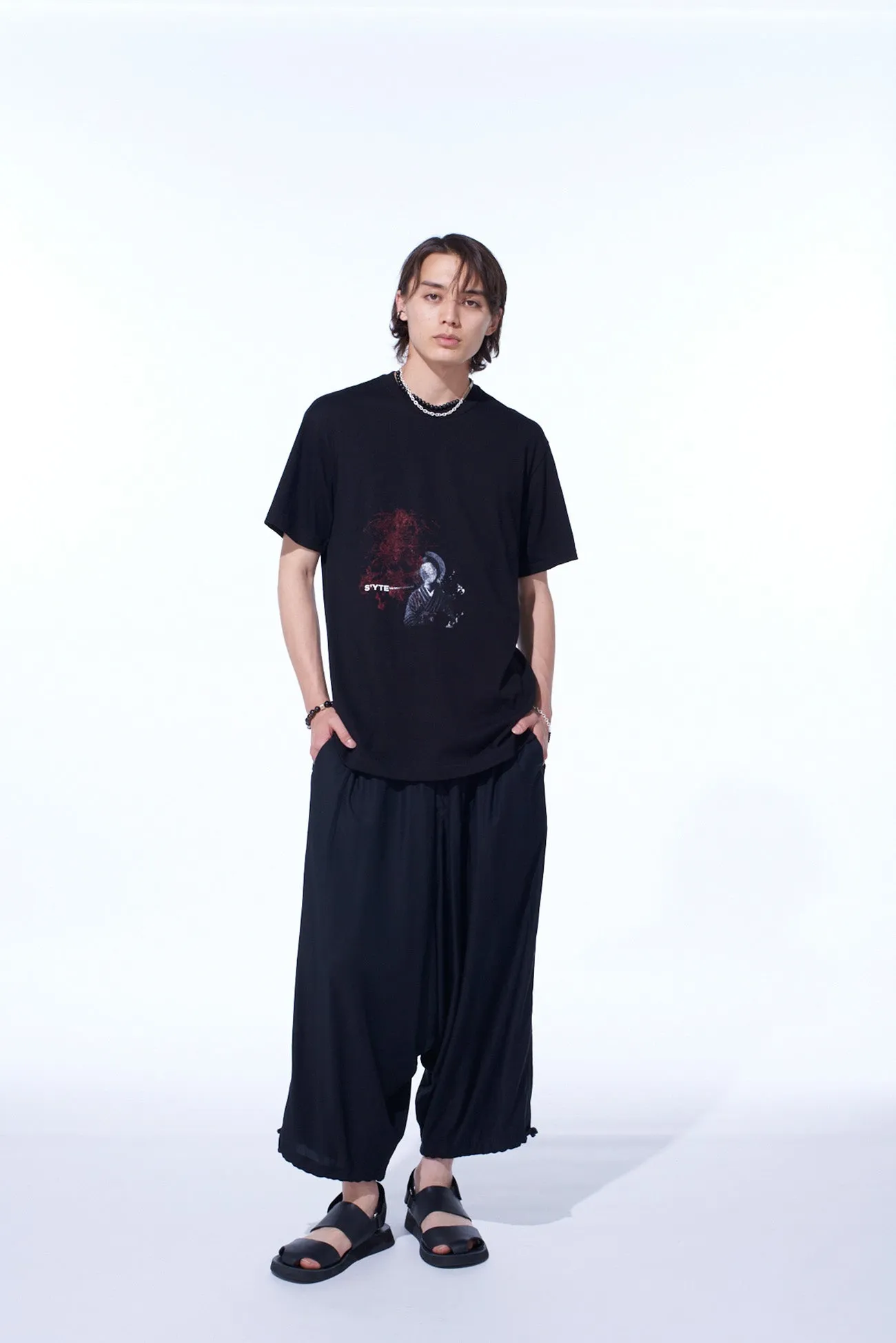 GRAPHIC T-SHIRT -SAD WOMAN- sold by Yohji Yamamoto product image thumbnail 2