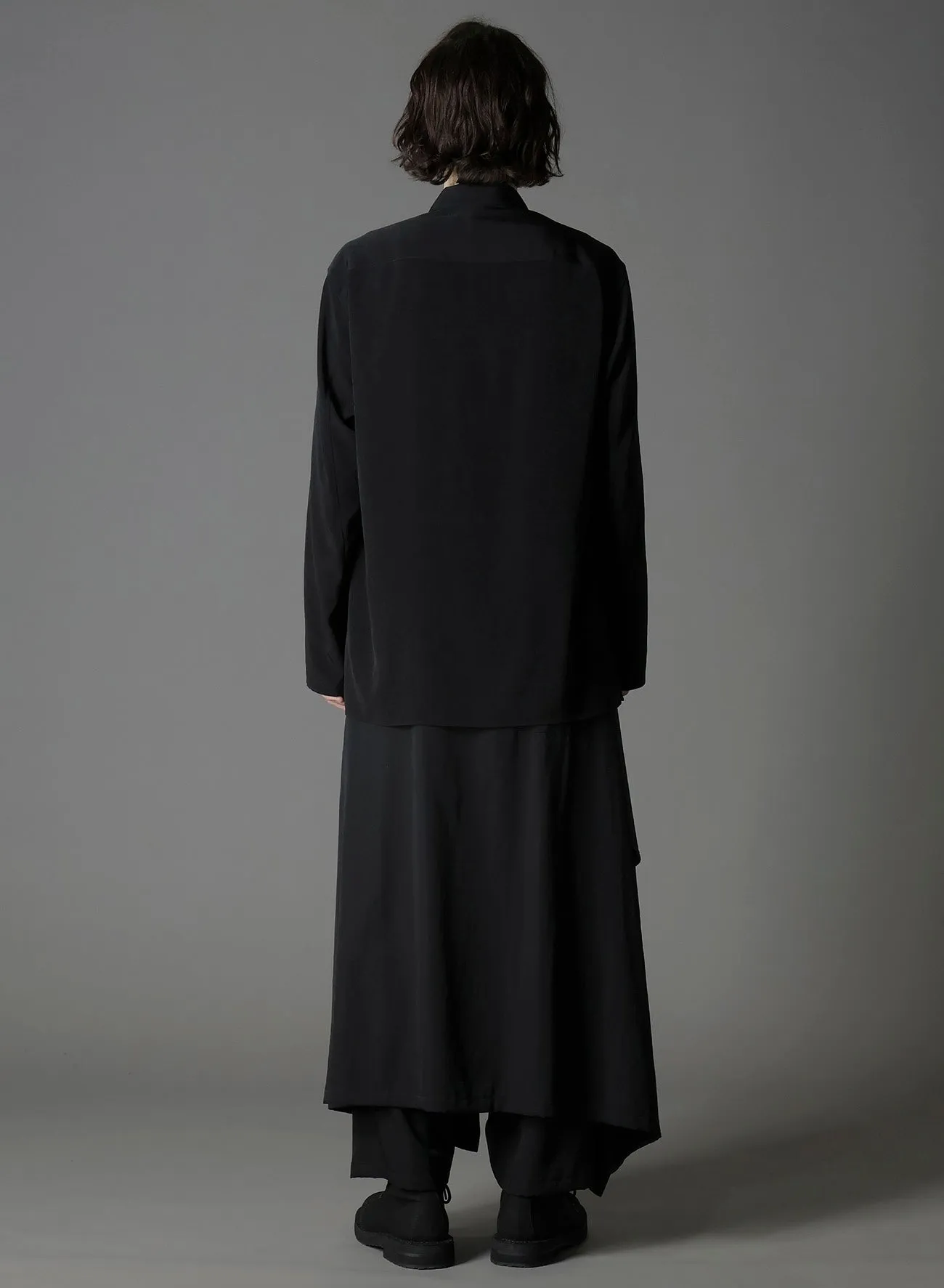 CREPE DE CHINE SHAKA BUTTON SHIRT sold by Yohji Yamamoto product image thumbnail 5