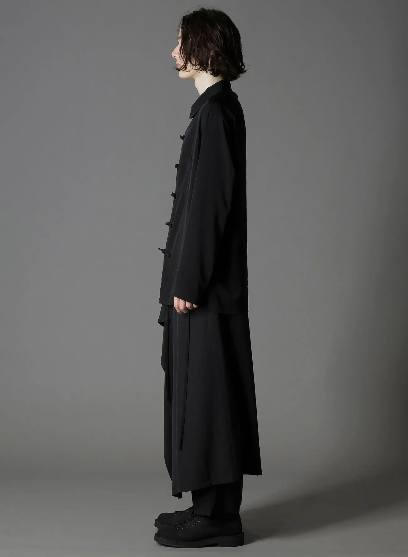 CREPE DE CHINE SHAKA BUTTON SHIRT sold by Yohji Yamamoto product image thumbnail 4