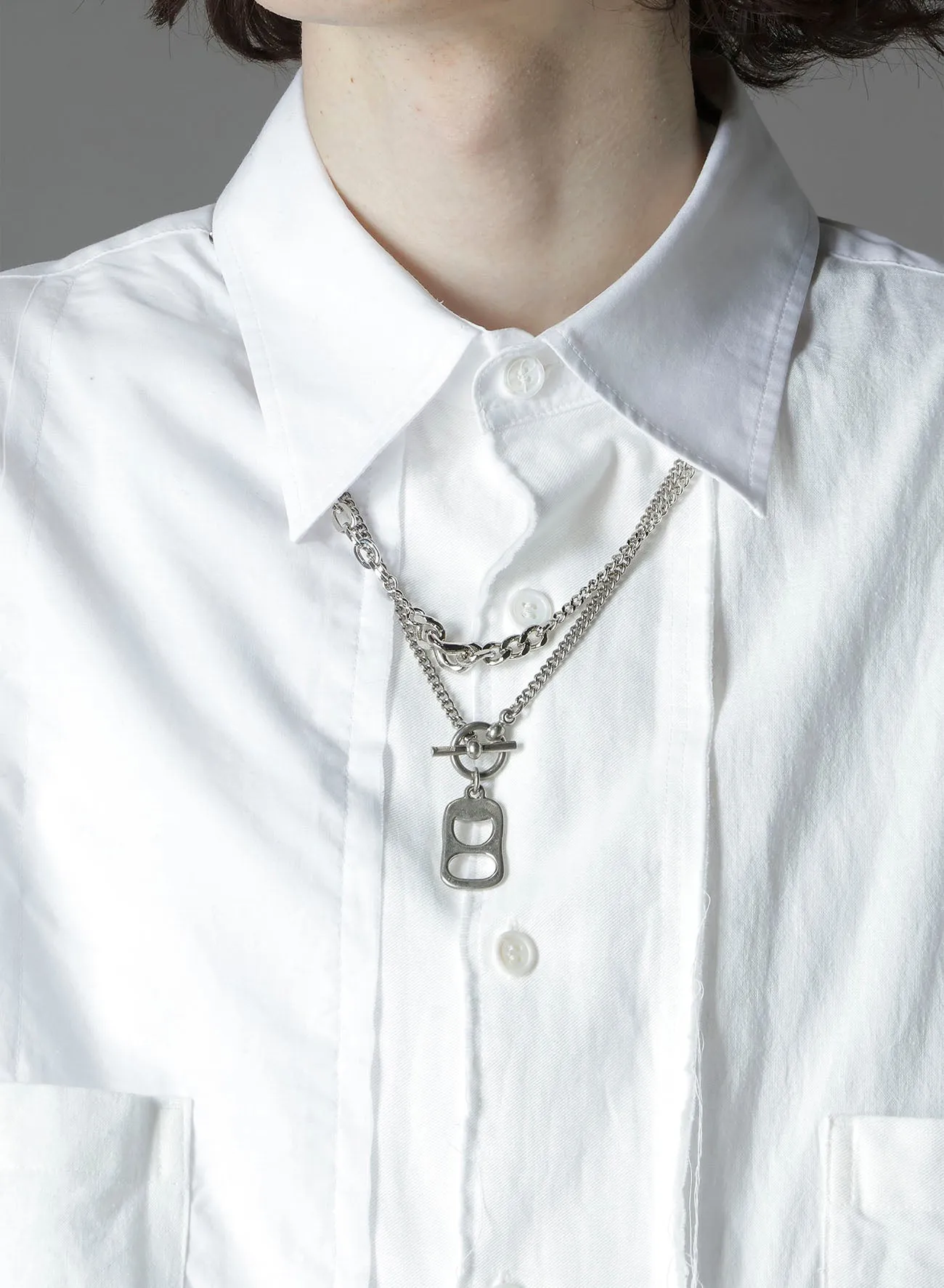 BRASS PULL TAB NECKLACE sold by Yohji Yamamoto product image thumbnail 2