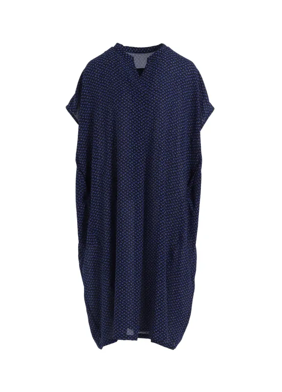 POLYESTER GEORGETTE PRINT ONE PIECE sold by Yohji Yamamoto