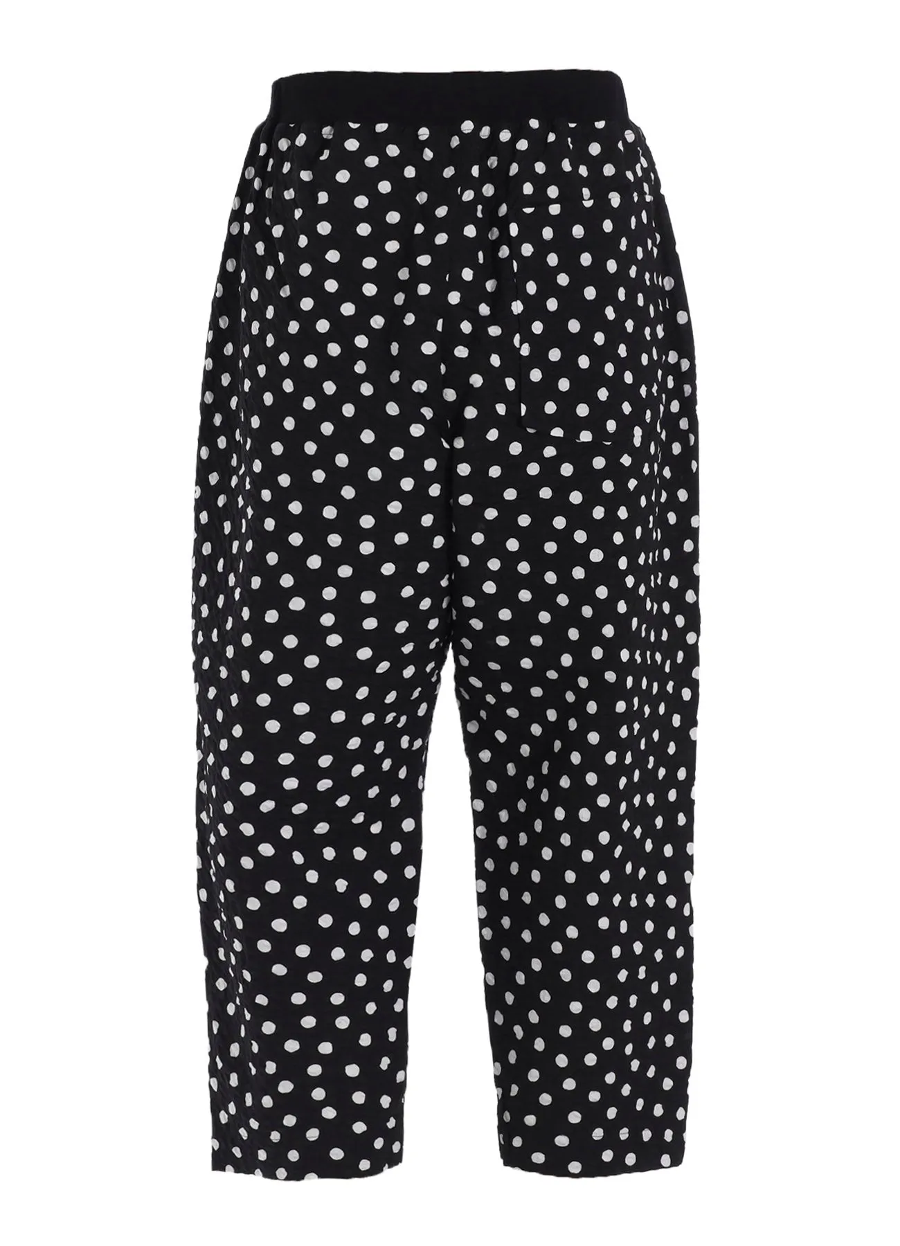 COTTON RIPPLE DOT PRINT 4/5 LENGTH PANTS sold by Yohji Yamamoto product image thumbnail 4