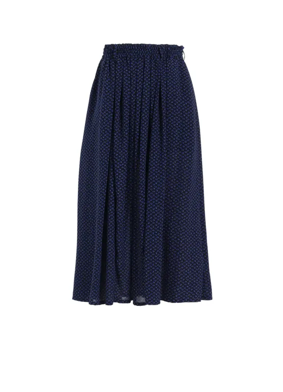 POLYESTER GEORGETTE PRINT SKIRT sold by Yohji Yamamoto