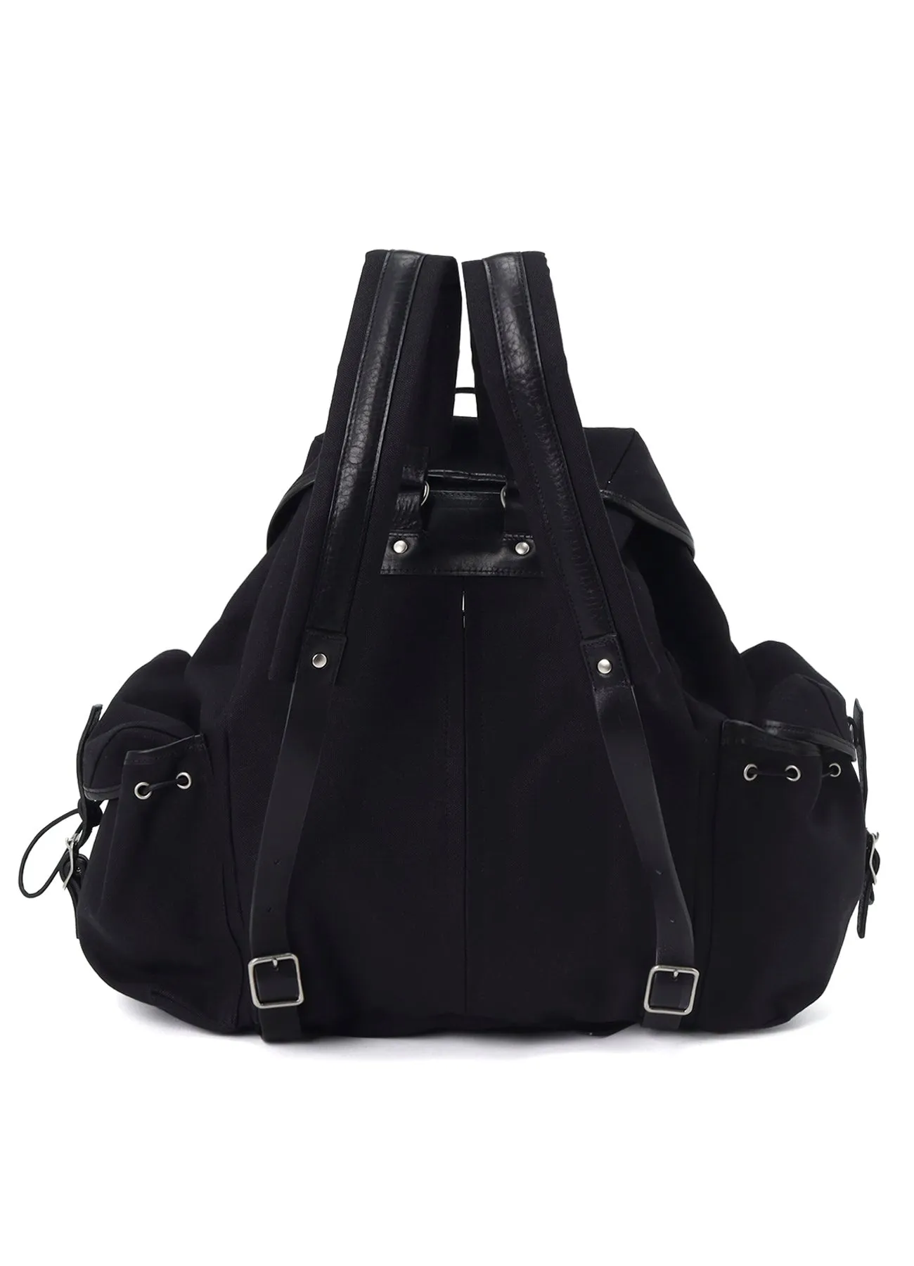 NO.8 BLACK CANVAS MILITARY RUCKSACK sold by Yohji Yamamoto product image thumbnail 4