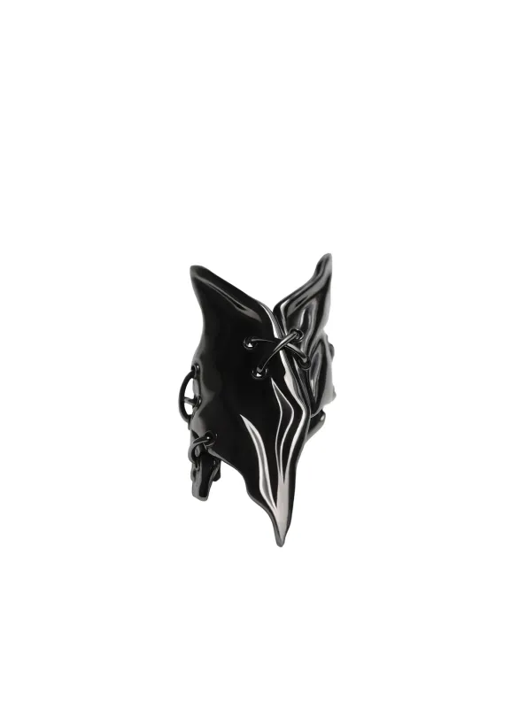 TIN ALLOY GUN METAL ARMOUR RING sold by Yohji Yamamoto