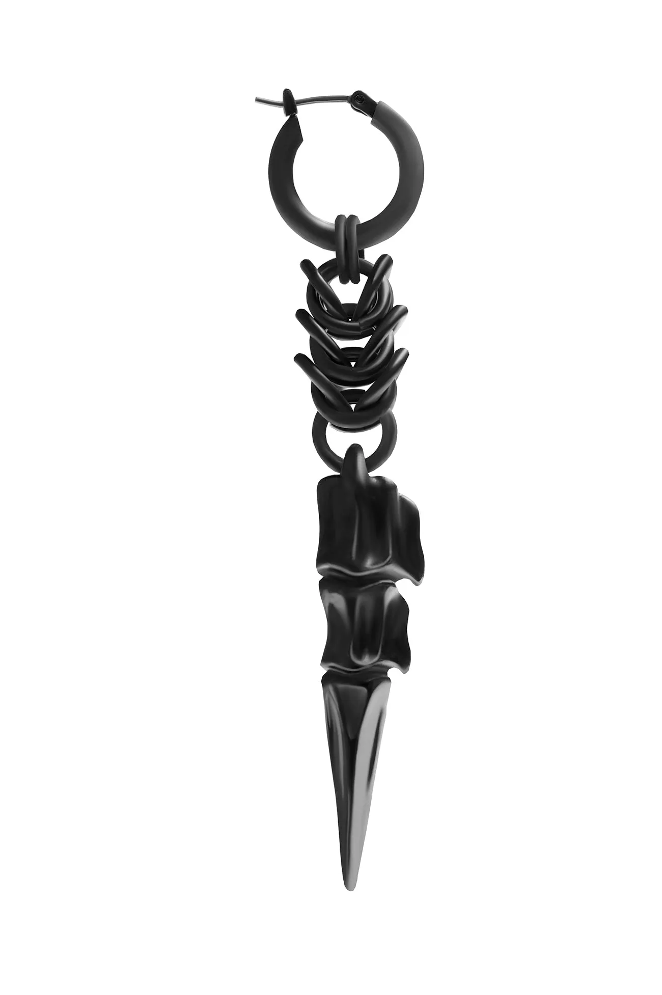 BRASS GUN METAL ANARCHESS EARRING sold by Yohji Yamamoto product image thumbnail 3