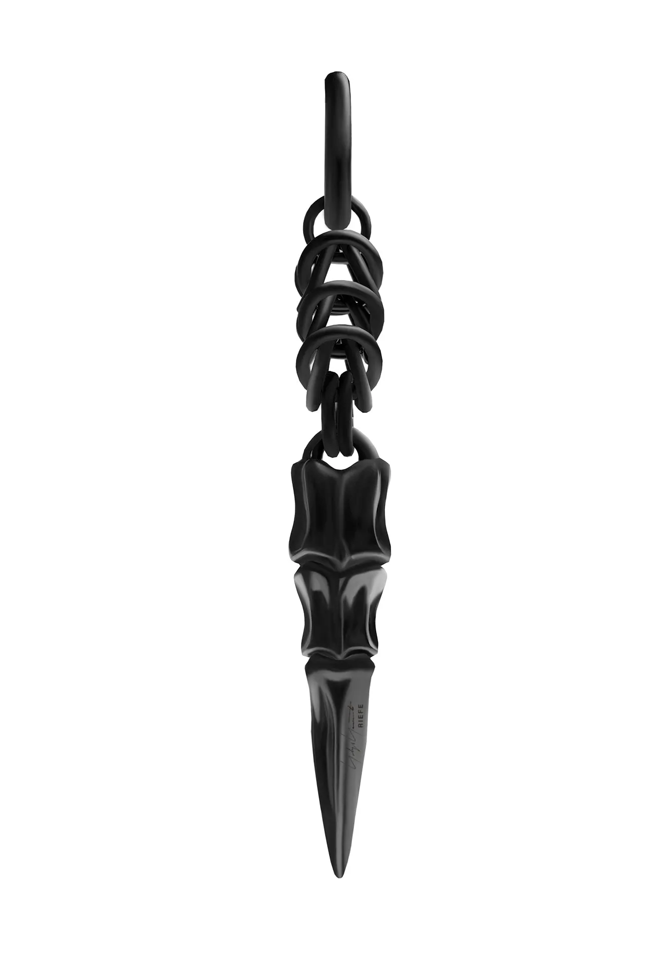 BRASS GUN METAL ANARCHESS EARRING sold by Yohji Yamamoto product image thumbnail 2