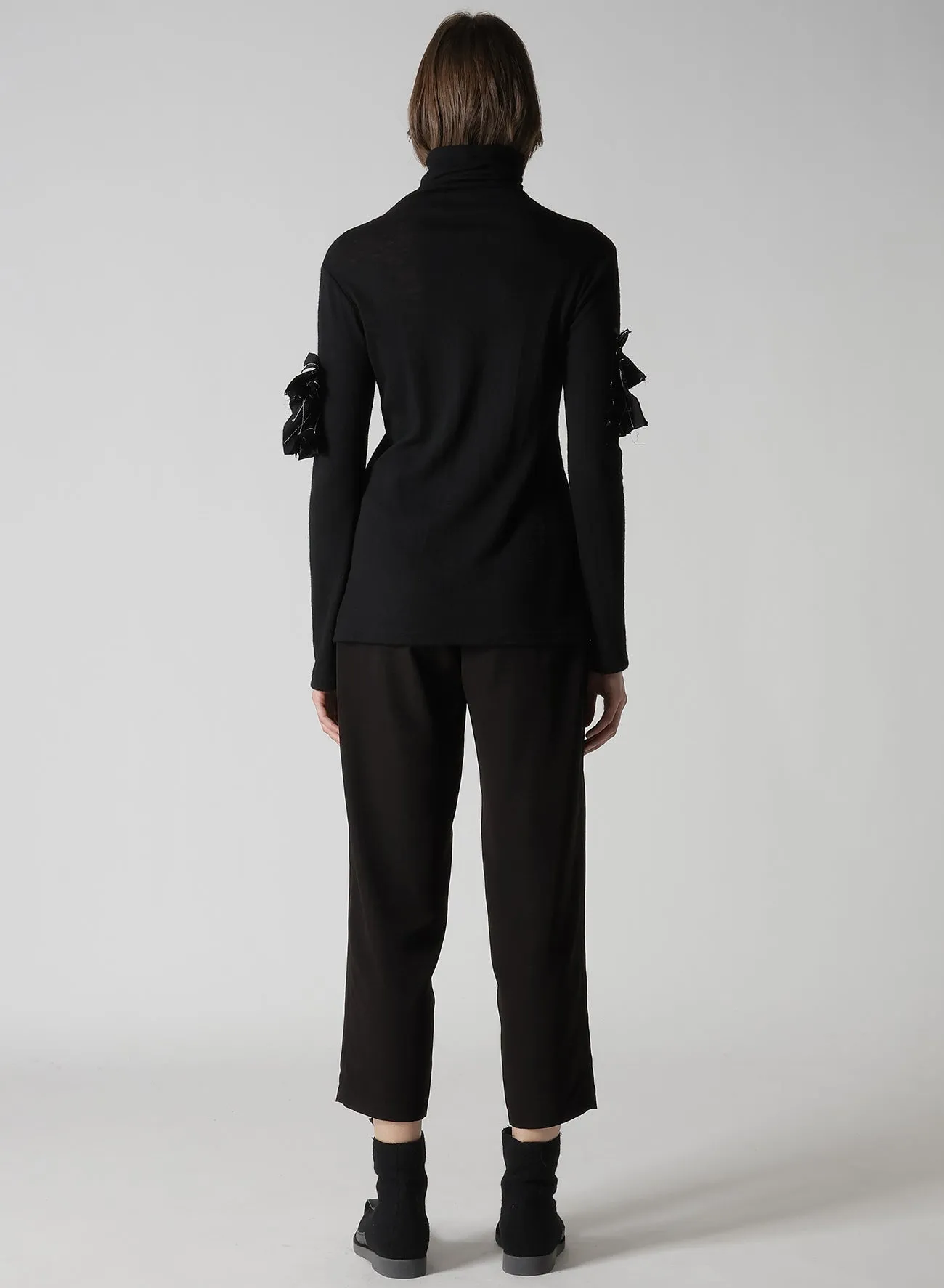 AIRY SPAN WEAK MILLED TURTLENECK LONG T-D sold by Yohji Yamamoto product image thumbnail 5
