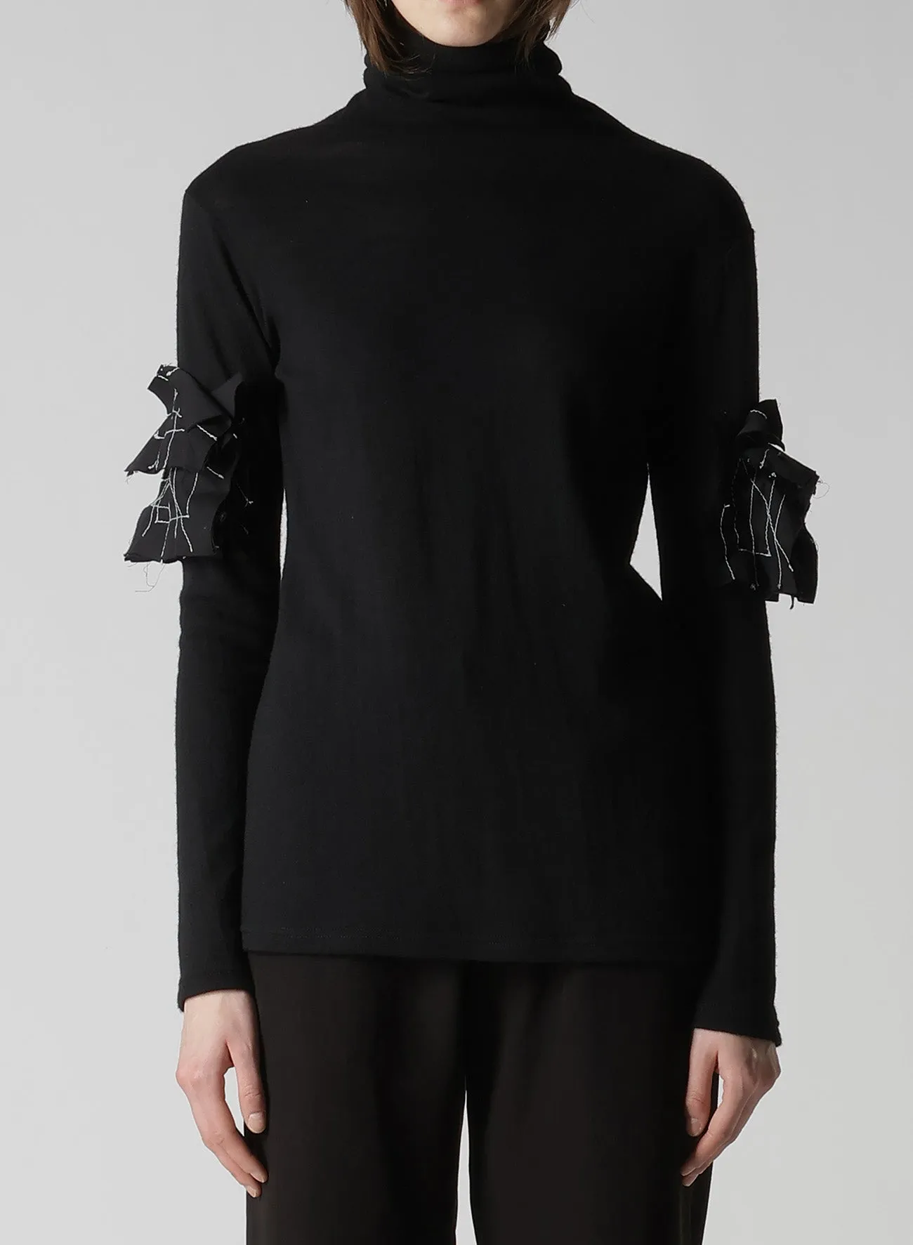 AIRY SPAN WEAK MILLED TURTLENECK LONG T-D sold by Yohji Yamamoto product image thumbnail 2