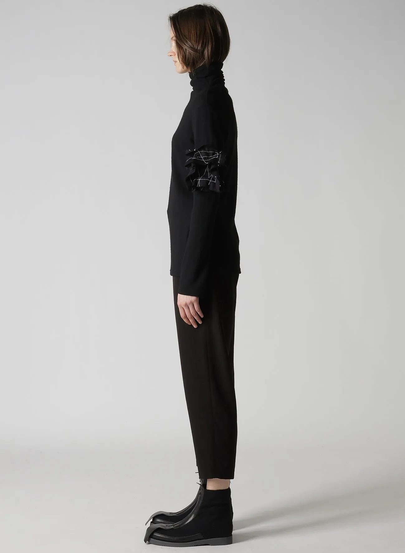 AIRY SPAN WEAK MILLED TURTLENECK LONG T-D sold by Yohji Yamamoto product image thumbnail 4