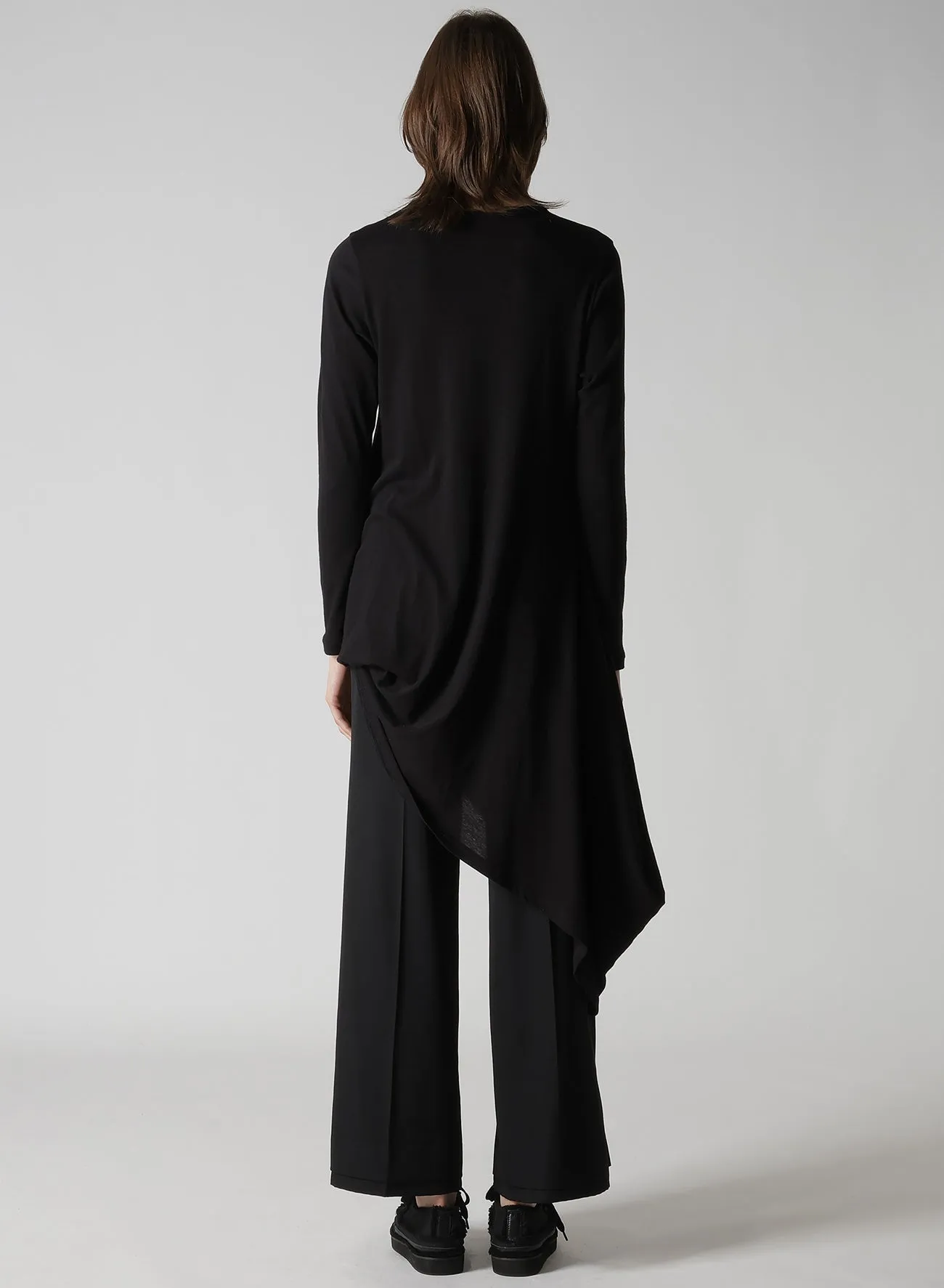 C ANGORA CASHMERE SINGLE JERSEY R DRAPED ROUND NECK PO sold by Yohji Yamamoto product image thumbnail 5