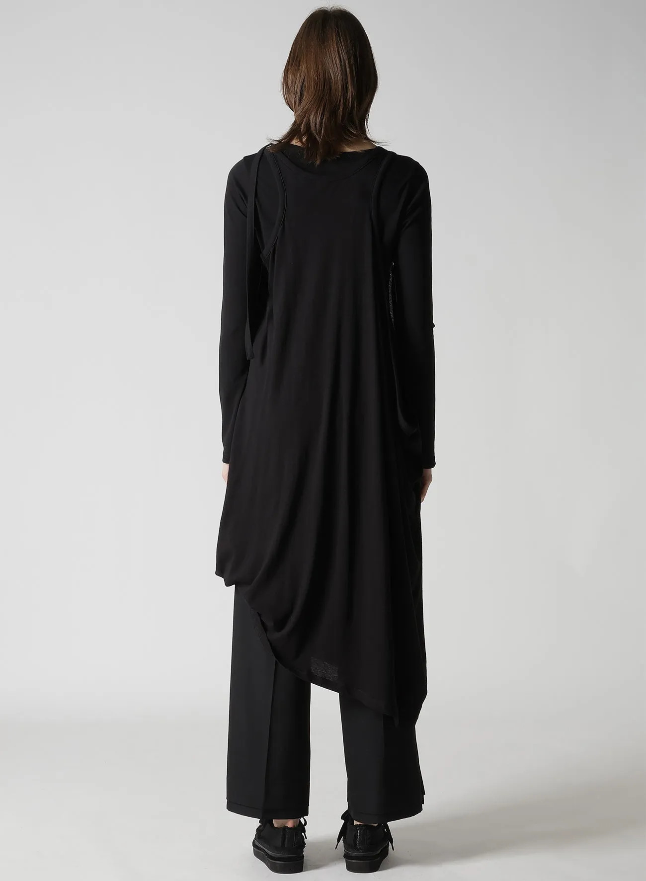 C ANGORA CASHMERE SINGLE JERSEY DRAPED DRESS sold by Yohji Yamamoto product image thumbnail 5