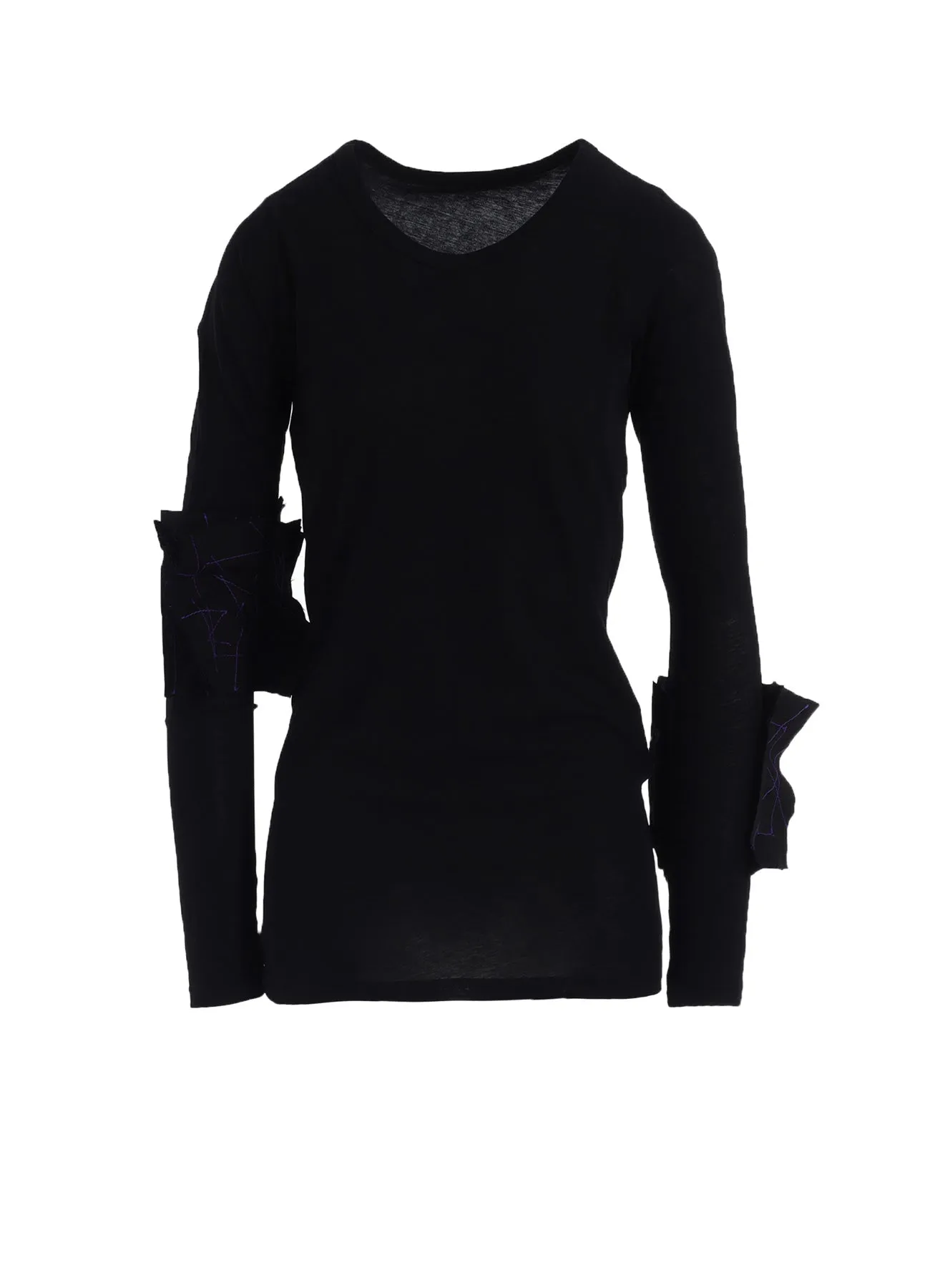 COTTON SINGLE JERSEY R MOTIF LONG T-SHIRT sold by Yohji Yamamoto