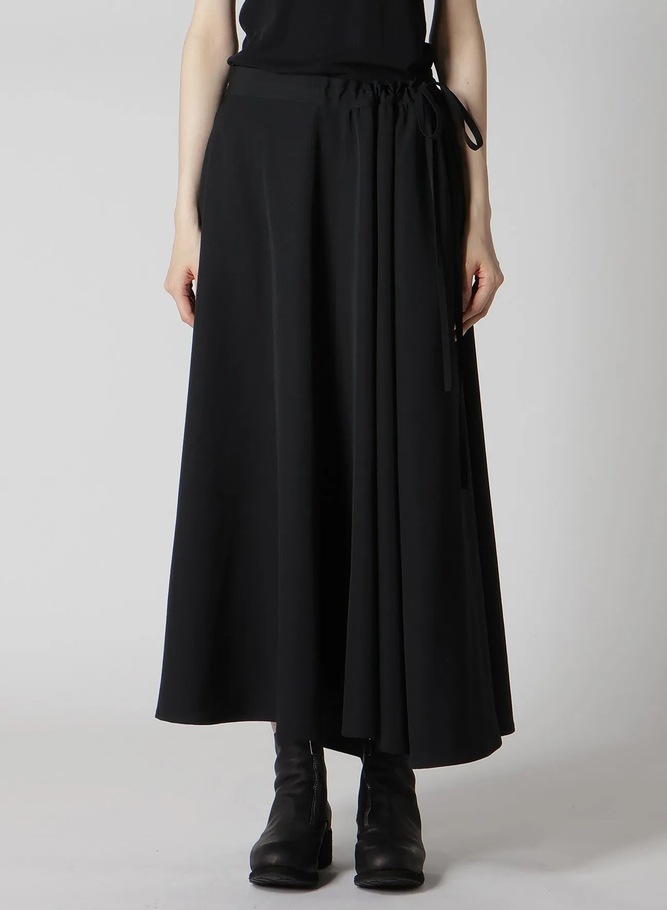 GABARDINE L GATHERED FLARE SKIRT sold by Yohji Yamamoto product image thumbnail 2