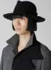 HAT MATERIAL BK TUCKED FEDORA sold by Yohji Yamamoto