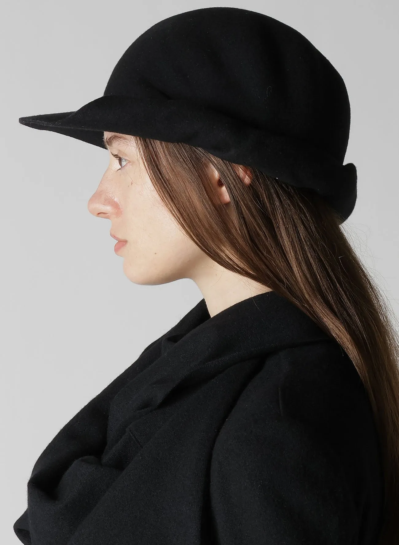 HAT MATERIAL BK DRAPED FADORA sold by Yohji Yamamoto product image thumbnail 5
