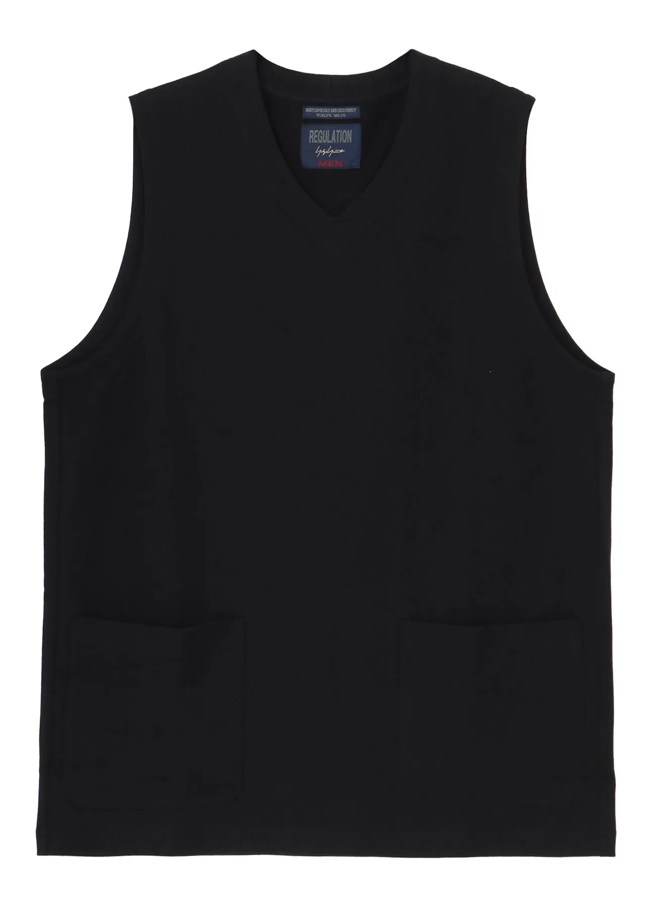 HIGH DENSITY JERSEY POCKET DETAIL VEST sold by Yohji Yamamoto product image thumbnail 2