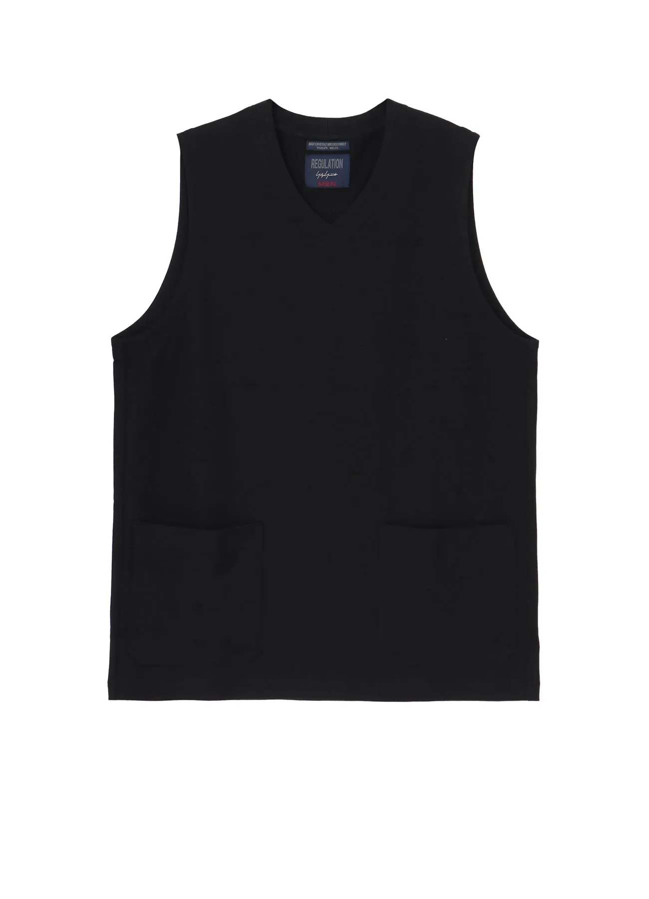 HIGH DENSITY JERSEY POCKET DETAIL VEST sold by Yohji Yamamoto