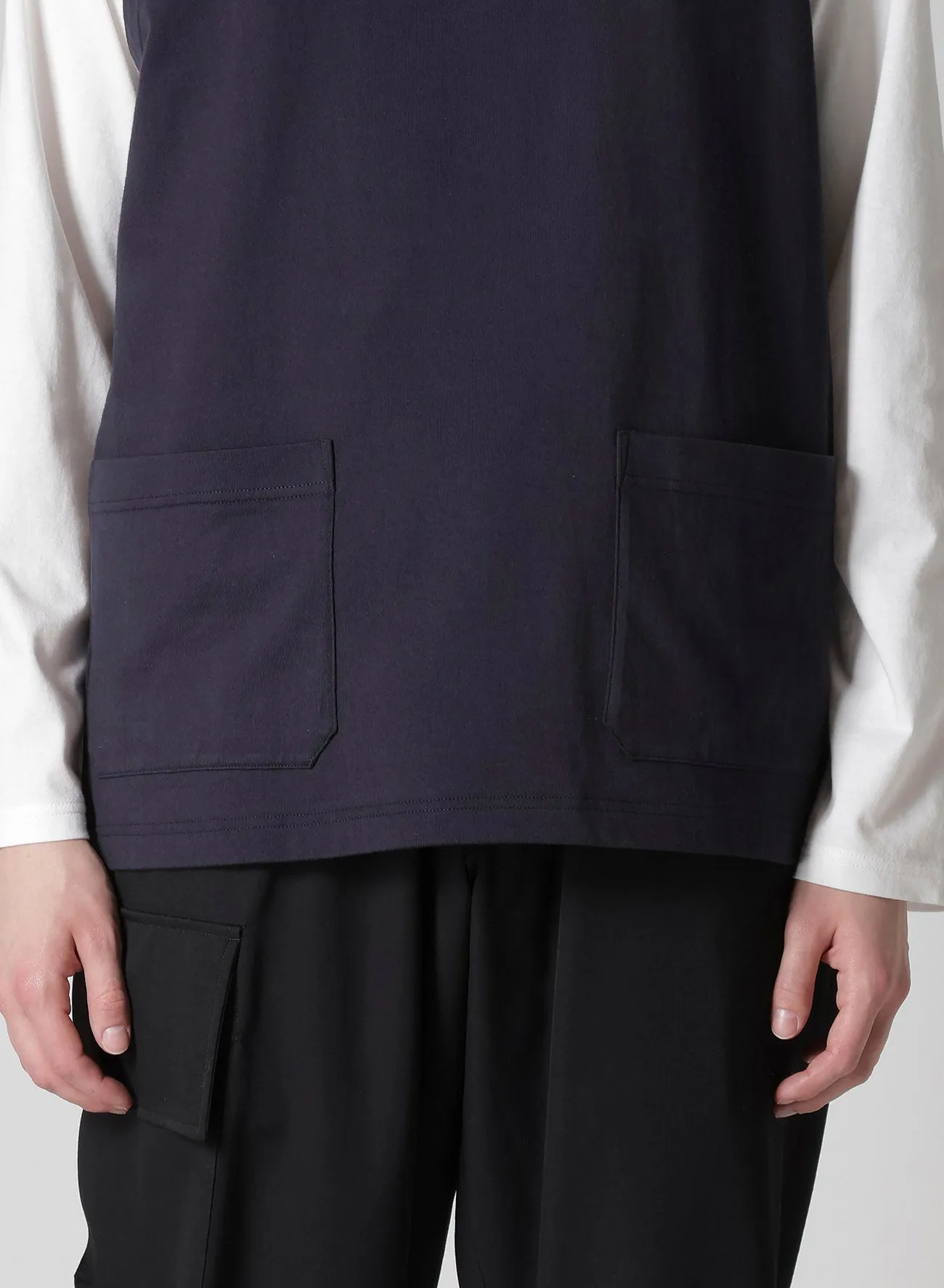 HIGH DENSITY JERSEY POCKET DETAIL VEST sold by Yohji Yamamoto product image thumbnail 5