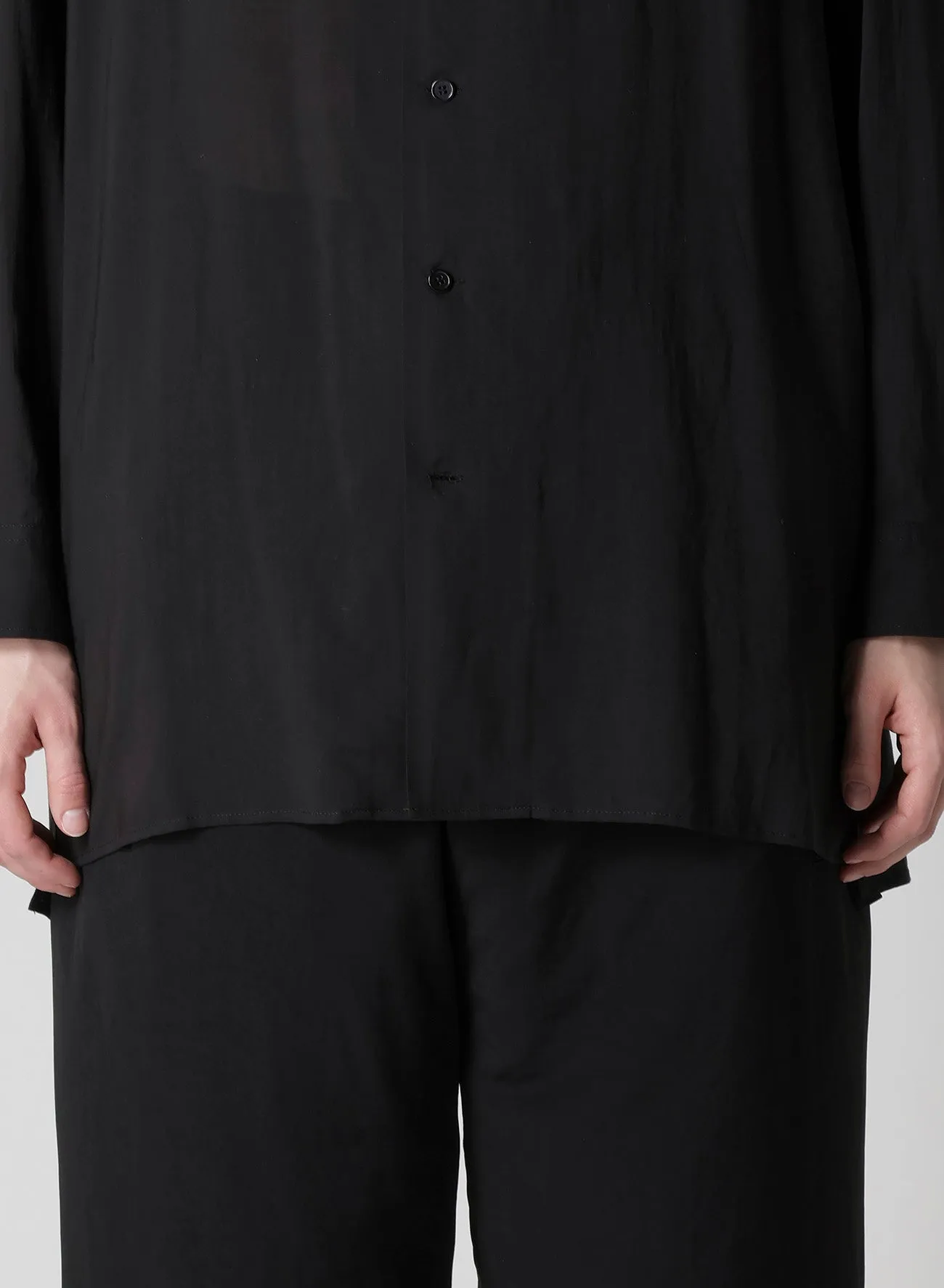 CELLLOSE LAWN 3COLLAR SLEEVE GATHER BLOUSE sold by Yohji Yamamoto product image thumbnail 5