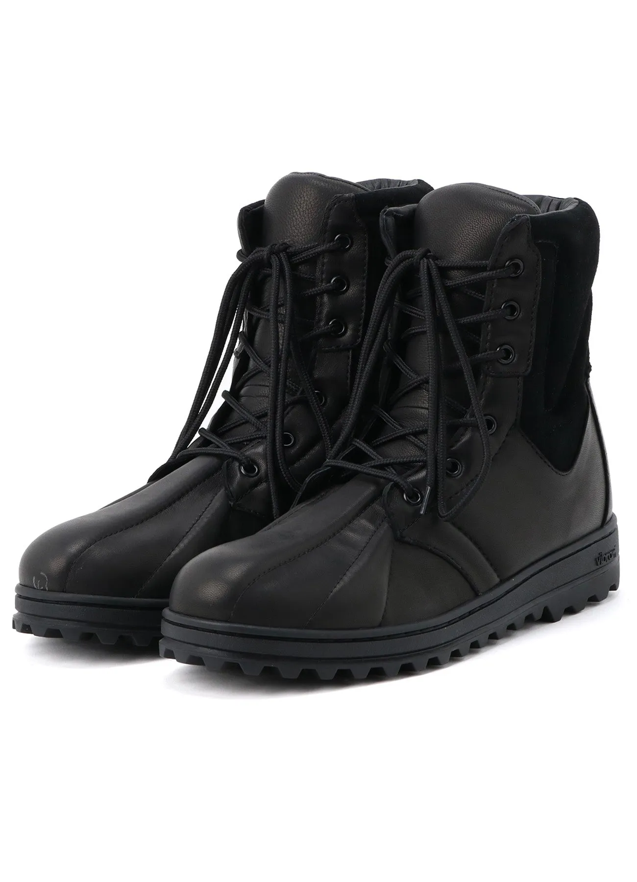 SOFT SHEEP SKIN/VELOUR MILITARY BOOTS sold by Yohji Yamamoto product image thumbnail 2