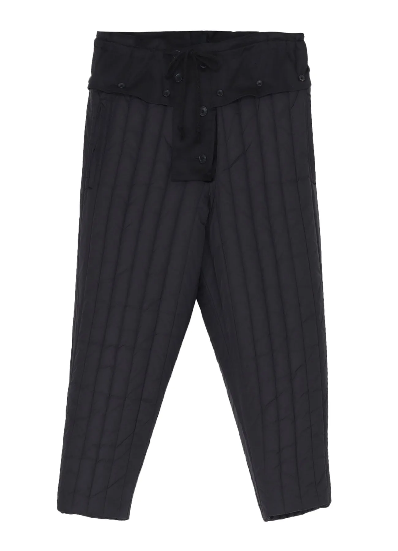 WOOL GABARDINE HEM STRING PANTS WITH NYLON LINER sold by Yohji Yamamoto product image thumbnail 5