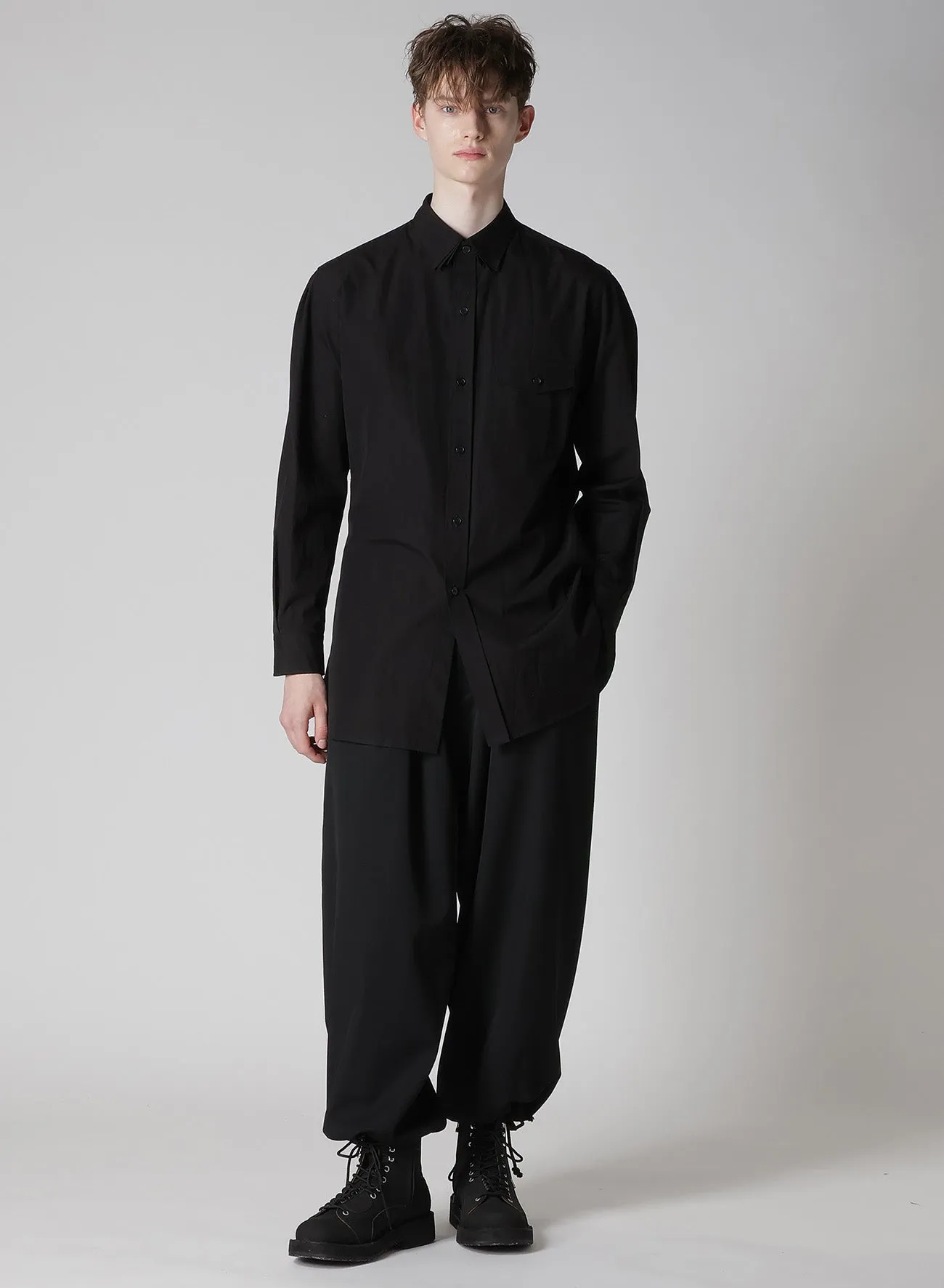 100/2 BROAD TRIPLE COLLAR BLOUSE sold by Yohji Yamamoto product image thumbnail 3