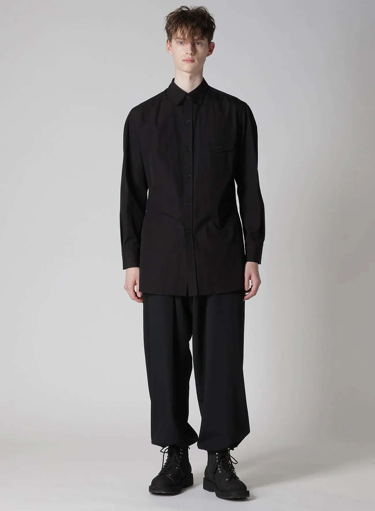 100/2 BROAD TRIPLE COLLAR BLOUSE sold by Yohji Yamamoto product image thumbnail 4