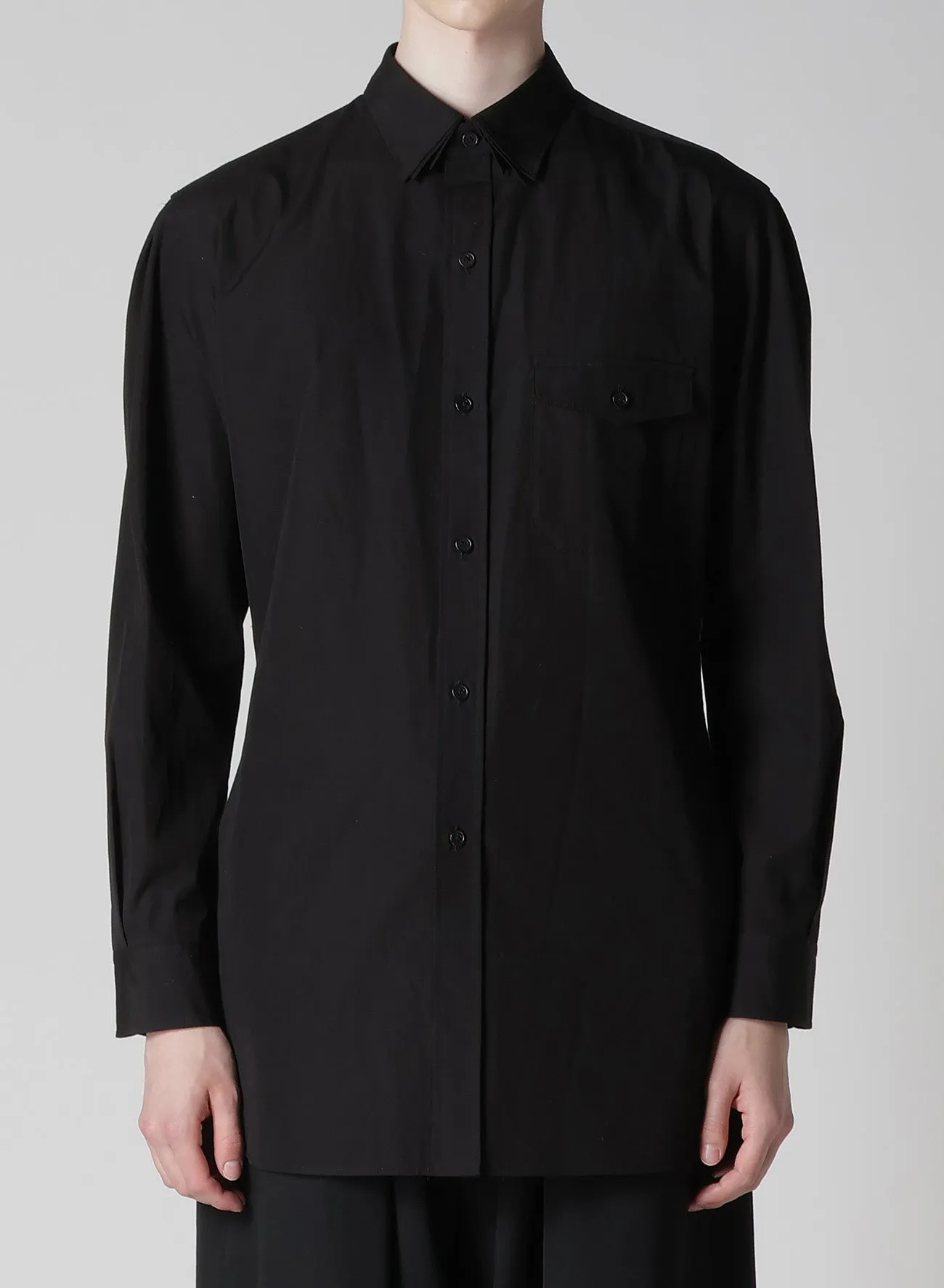 100/2 BROAD TRIPLE COLLAR BLOUSE sold by Yohji Yamamoto product image thumbnail 5