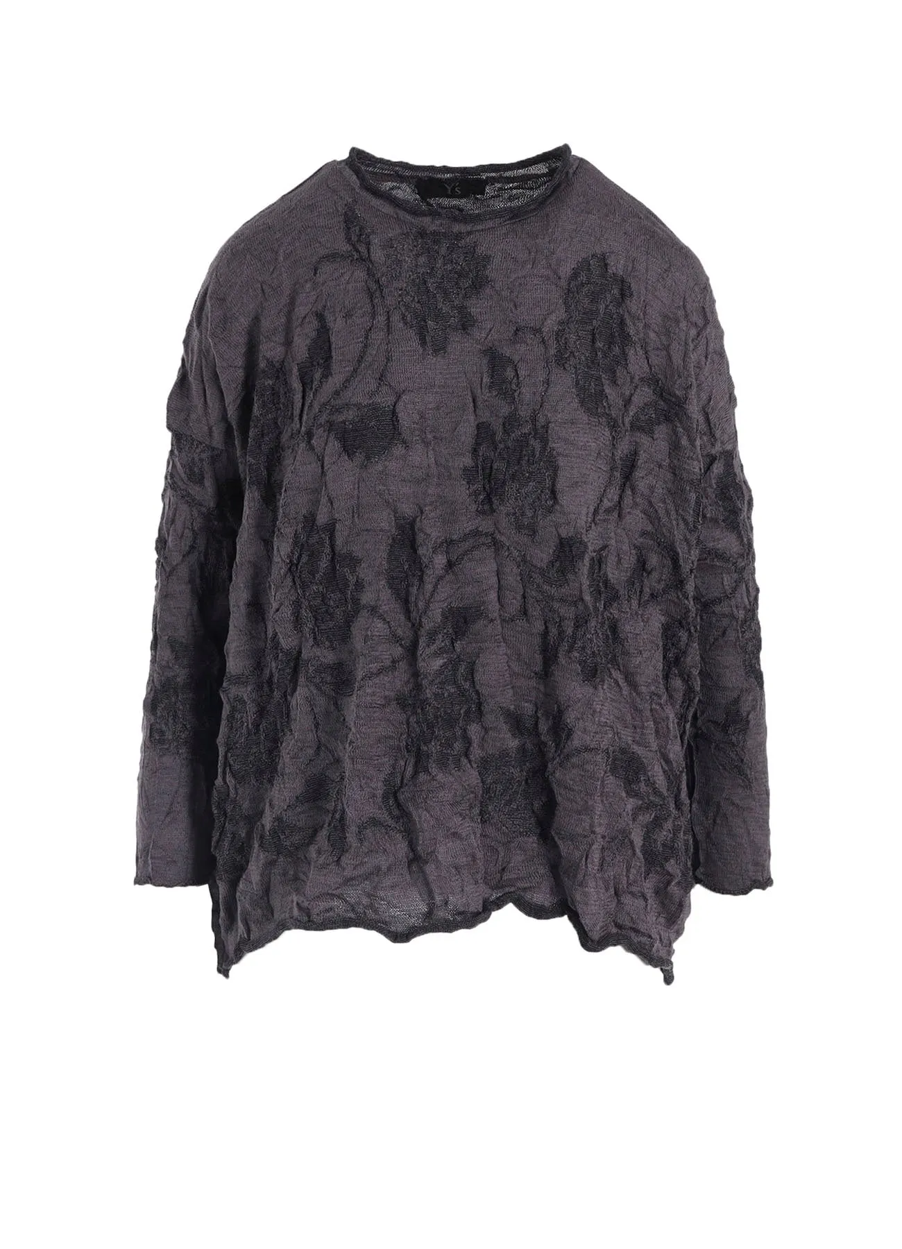BIG FLOWER WRINKLED BIG KNIT PULLOVER sold by Yohji Yamamoto