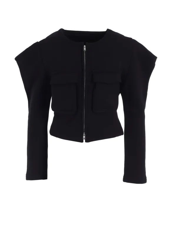 COTTON TIGHT FLEECE LINING SLEEVE PUFF JACKET sold by Yohji Yamamoto