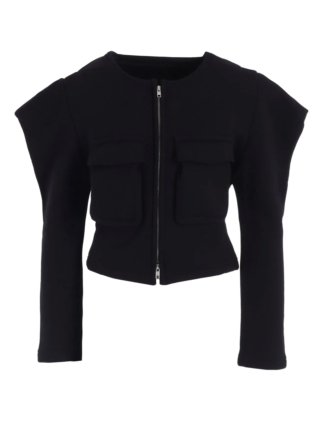 COTTON TIGHT FLEECE LINING SLEEVE PUFF JACKET sold by Yohji Yamamoto product image thumbnail 2