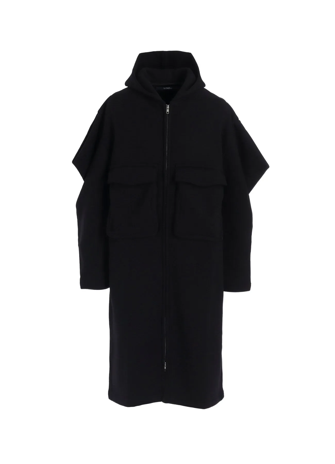 COTTON TIGHT FLEECE LINING SLEEVE PUFF LONG JACKET sold by Yohji Yamamoto