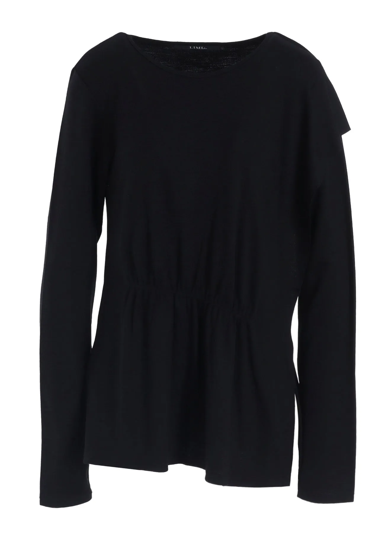 WOOL SMOOTH GATHER ASYMMETRY T-SHIRT sold by Yohji Yamamoto product image thumbnail 2