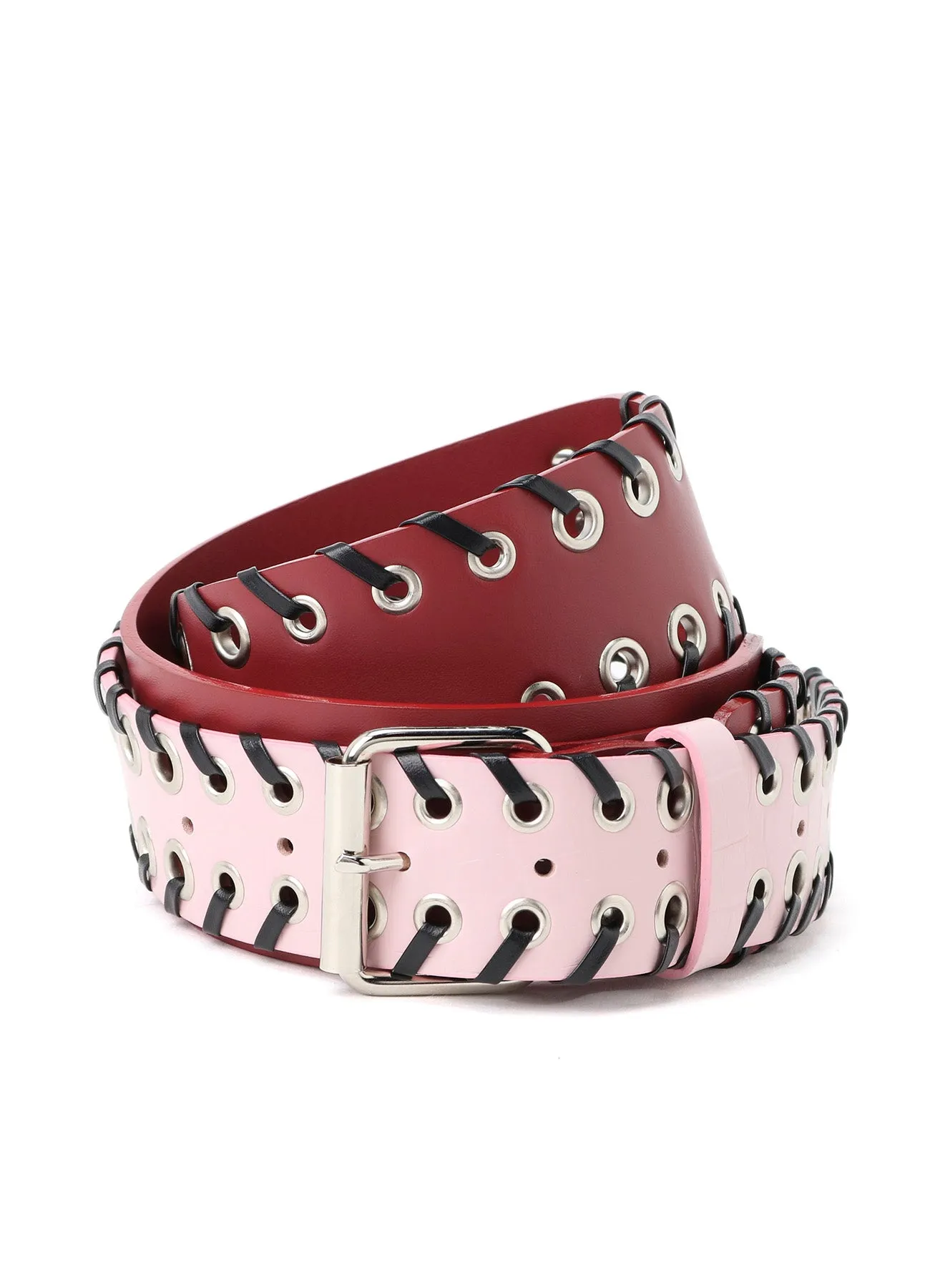 KIP+ CROCODILE LEATHER CODE LOOP EYELET BELT sold by Yohji Yamamoto product image thumbnail 2