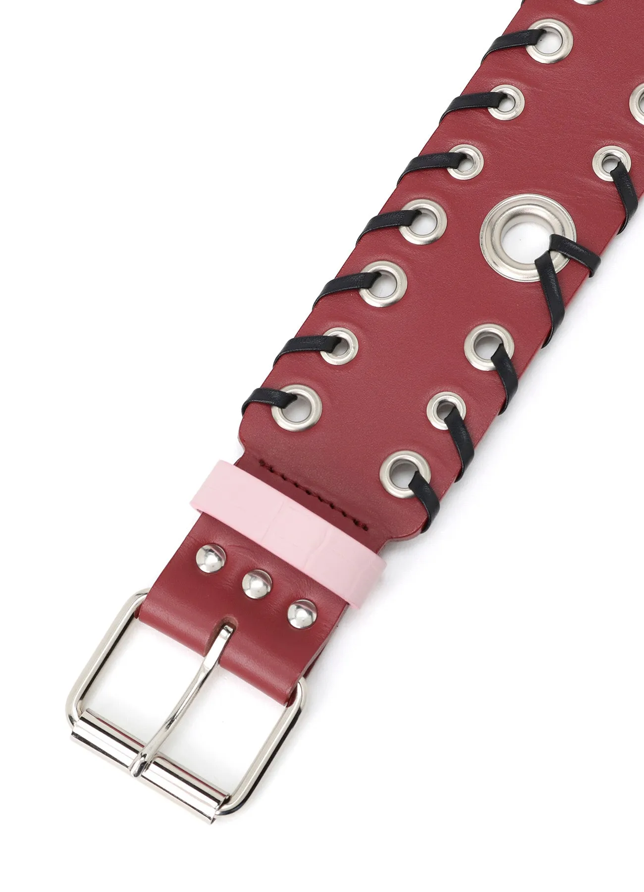 KIP+ CROCODILE LEATHER CODE LOOP EYELET BELT sold by Yohji Yamamoto product image thumbnail 3