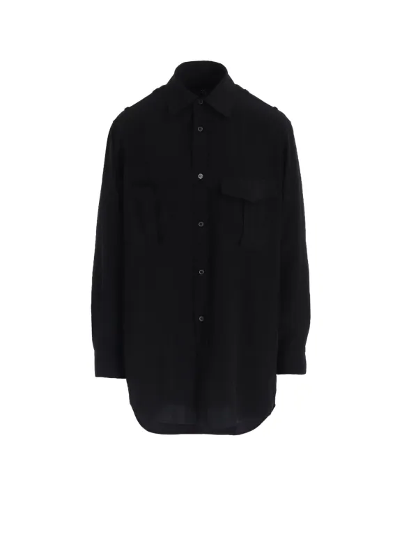 TA/PE CREPE DE CHINE SHOULDER LOOP BLOUSE sold by Yohji Yamamoto
