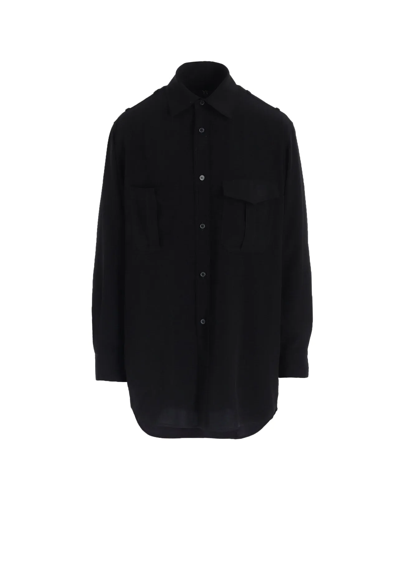 TA/PE CREPE DE CHINE SHOULDER LOOP BLOUSE sold by Yohji Yamamoto
