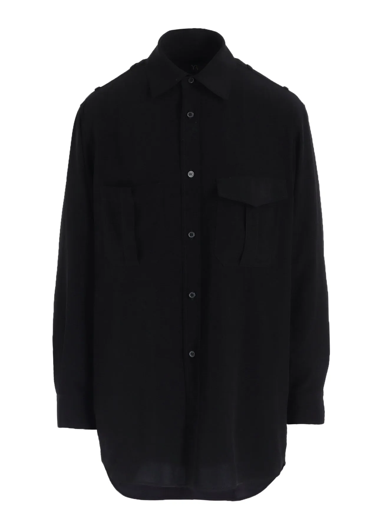 TA/PE CREPE DE CHINE SHOULDER LOOP BLOUSE sold by Yohji Yamamoto product image thumbnail 2