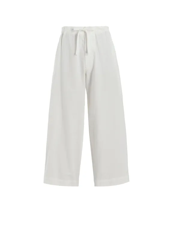 COTTON TWILL STRAIGHT STRING PANTS sold by Yohji Yamamoto