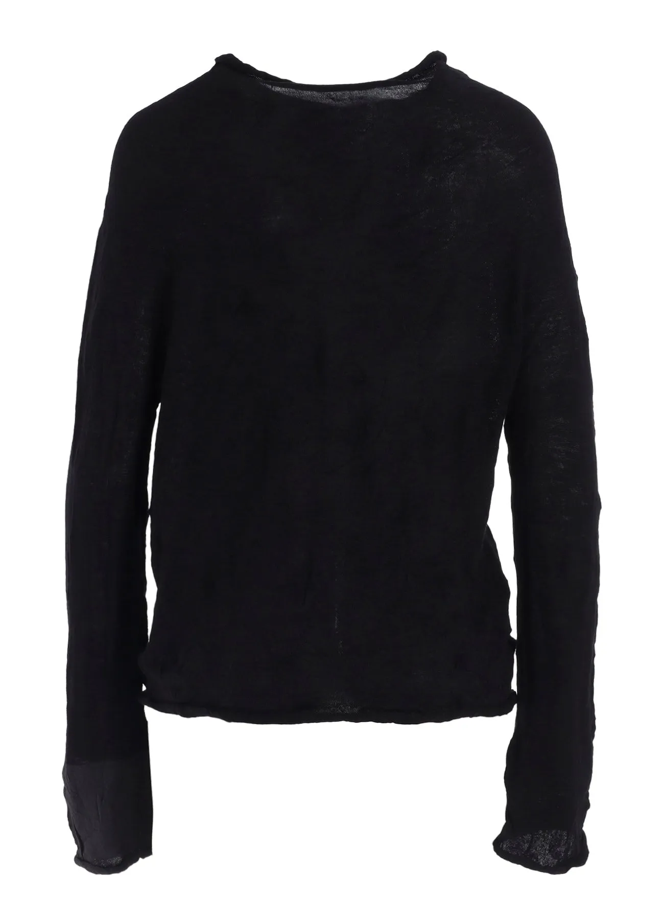 OFF NECK WRINKLED LONG SLEEVE CARDIGAN sold by Yohji Yamamoto product image thumbnail 3