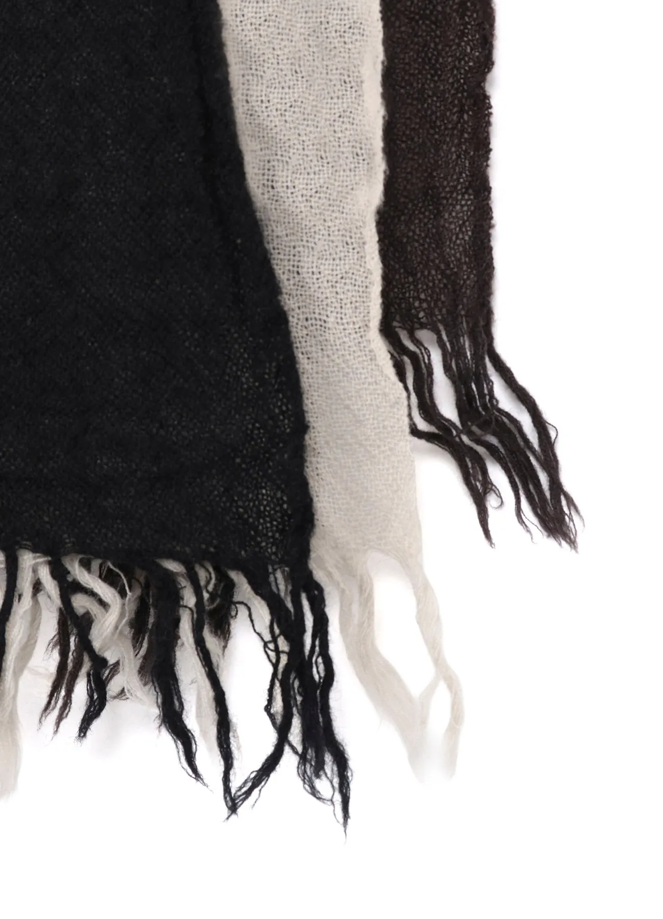 THREE-LAYERED WOOL SCARF sold by Yohji Yamamoto product image thumbnail 5