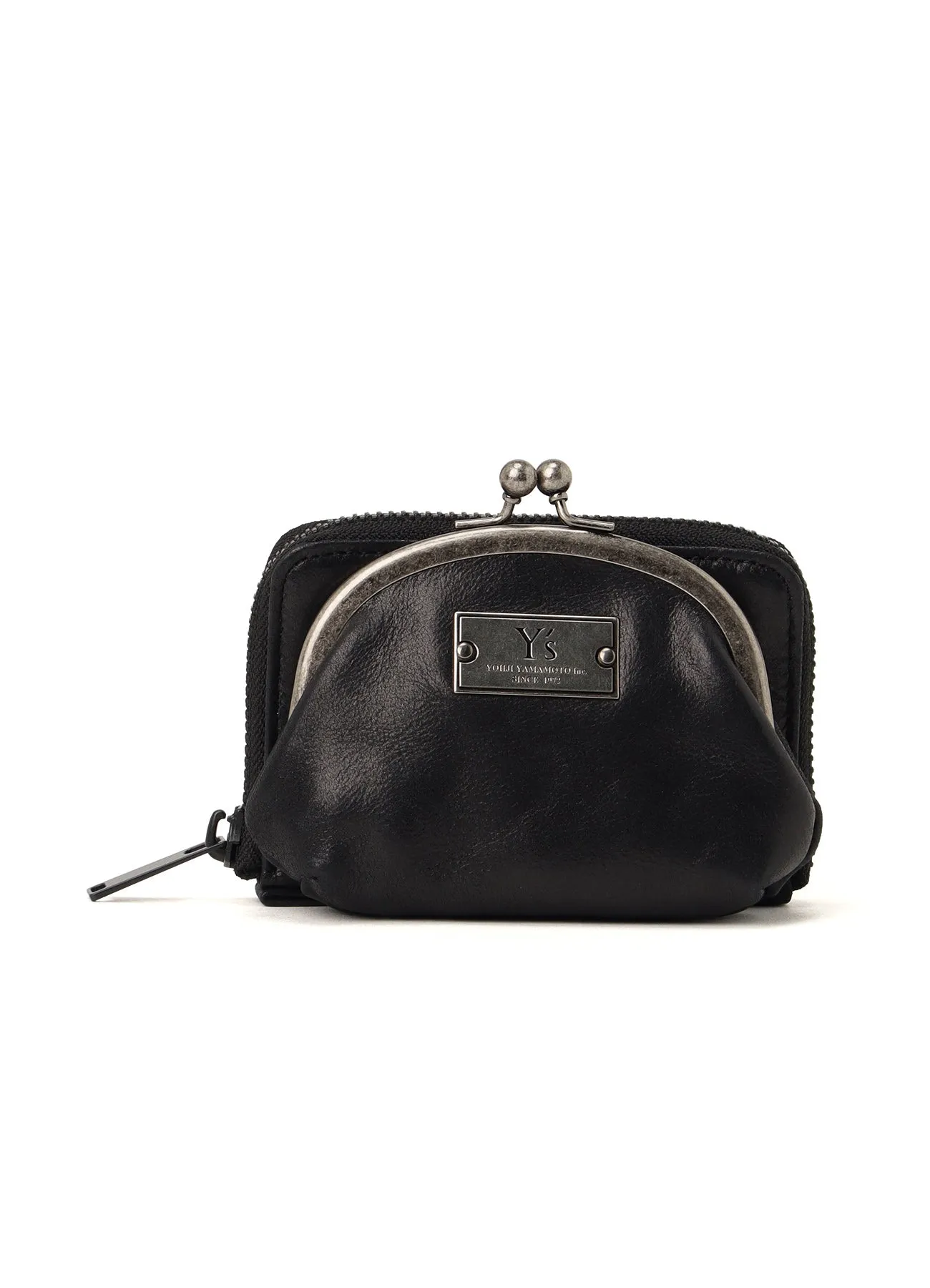 LEATHER WALLET W/ METAL CLASP sold by Yohji Yamamoto product image thumbnail 2