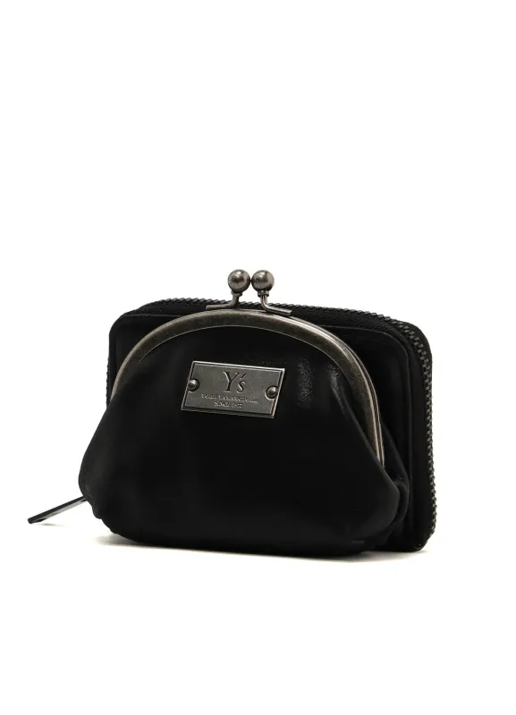 LEATHER WALLET W/ METAL CLASP sold by Yohji Yamamoto