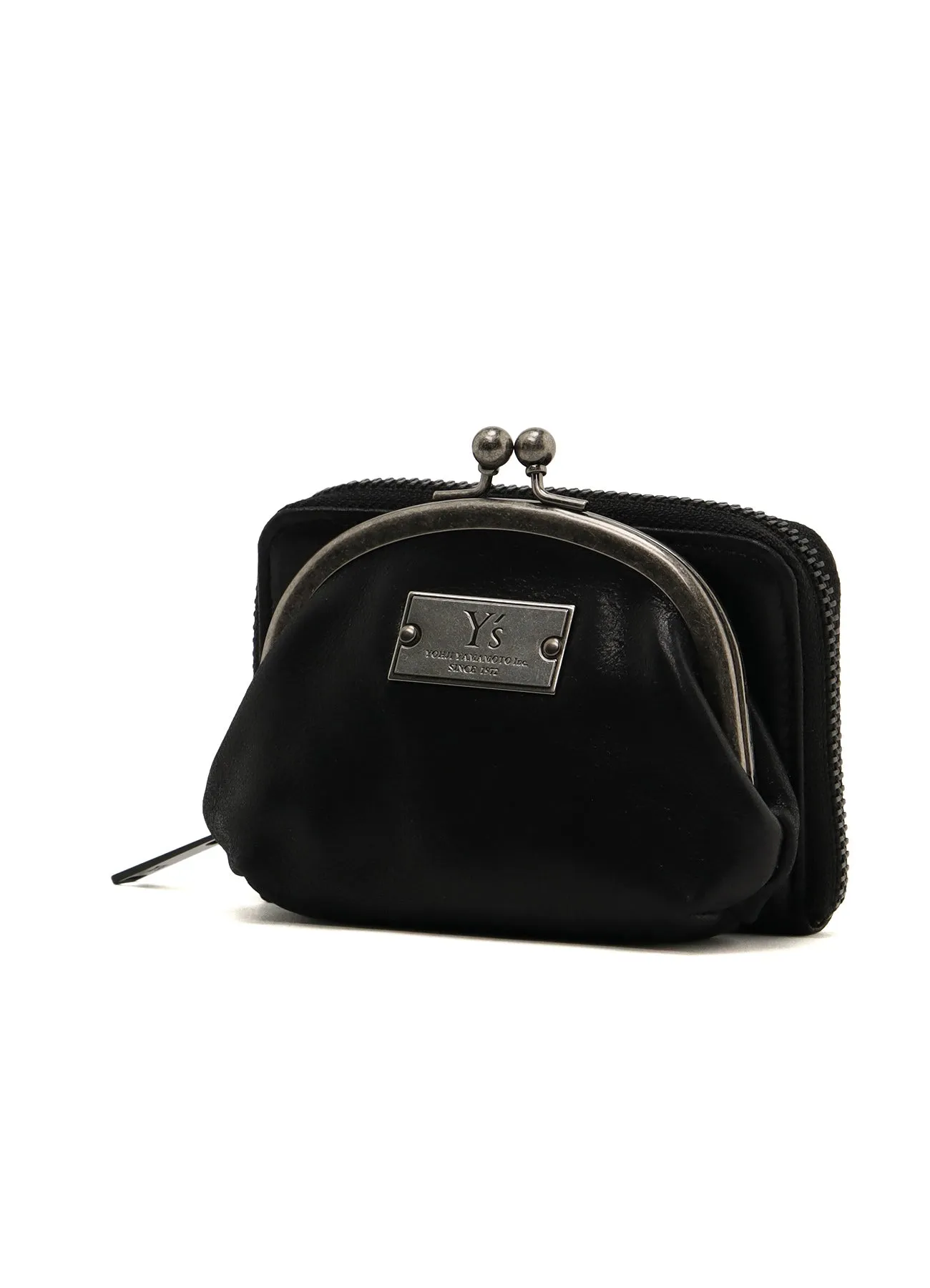 LEATHER WALLET W/ METAL CLASP sold by Yohji Yamamoto product image thumbnail 5