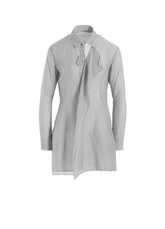CUPRO STRIPE FRONT CLOTH SHIRT sold by Yohji Yamamoto