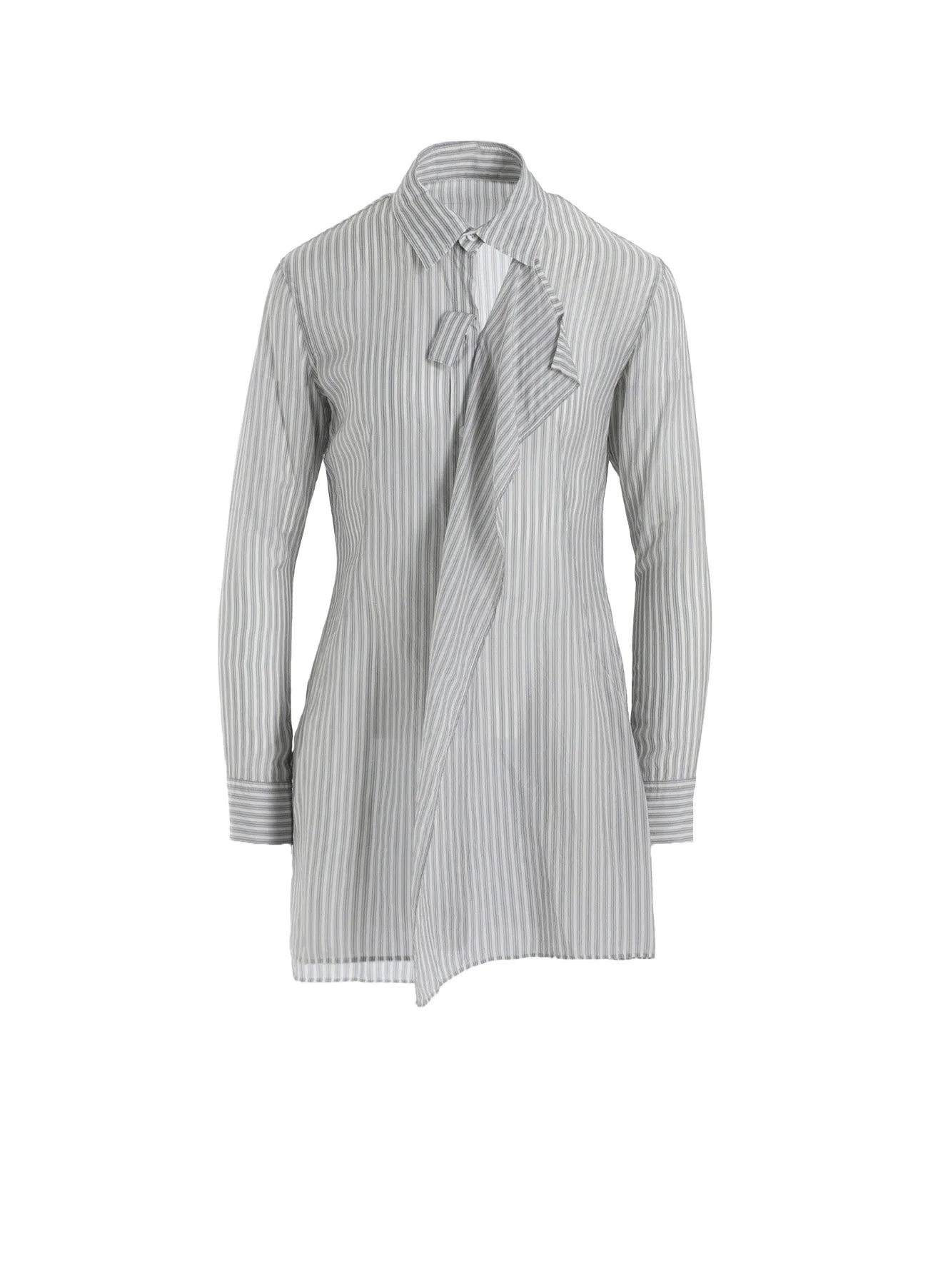 CUPRO STRIPE FRONT CLOTH SHIRT sold by Yohji Yamamoto