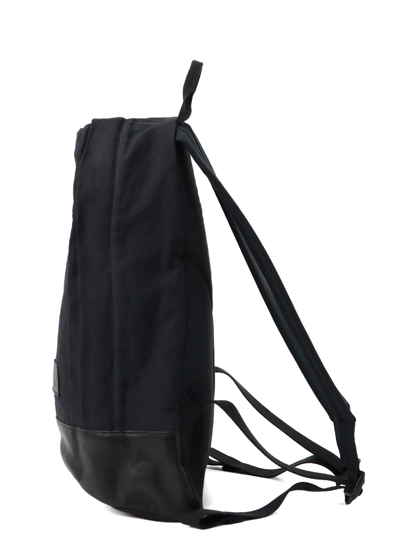 COTTON LINEN TWILL / LEATHER BACKPACK sold by Yohji Yamamoto product image thumbnail 3