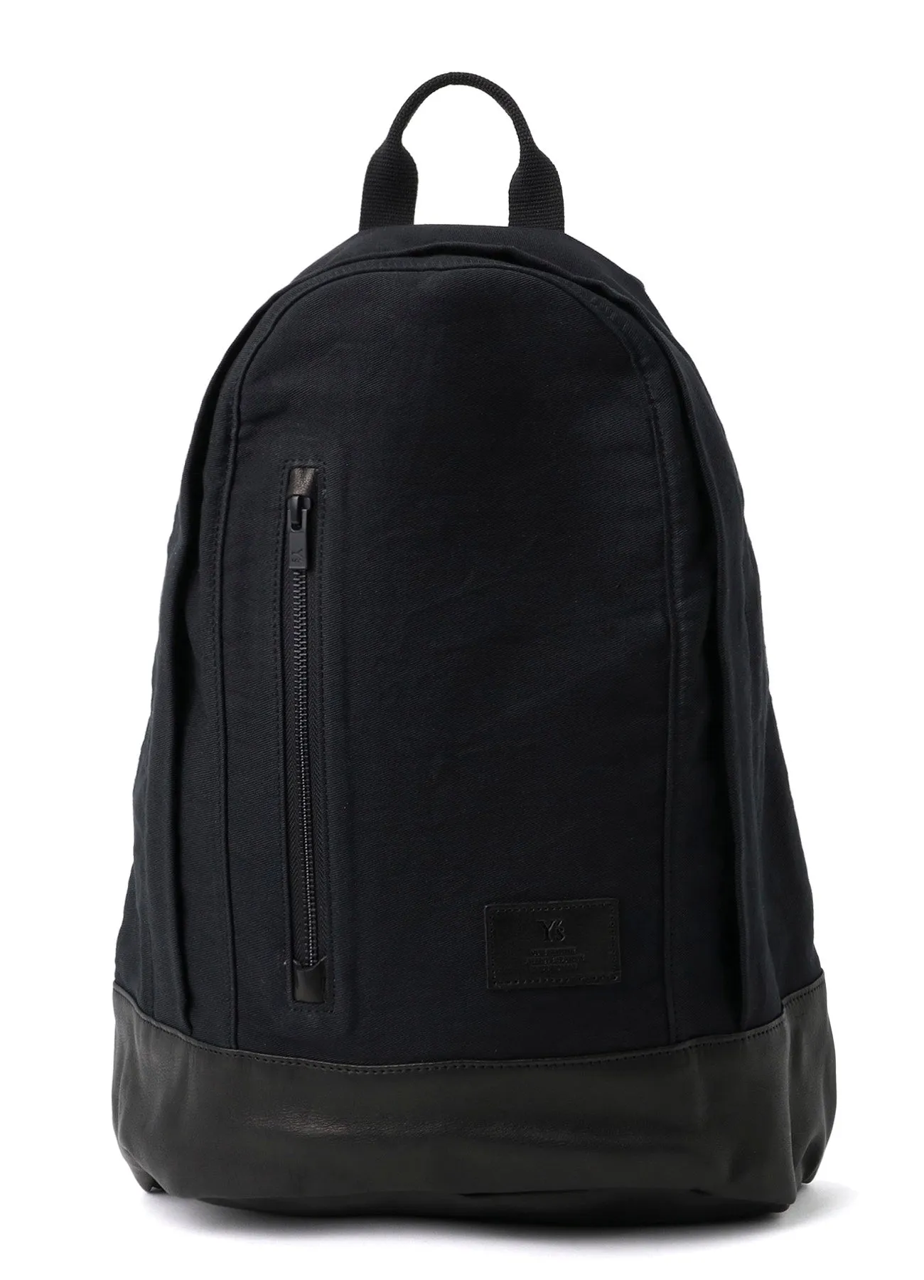COTTON LINEN TWILL / LEATHER BACKPACK sold by Yohji Yamamoto product image thumbnail 2